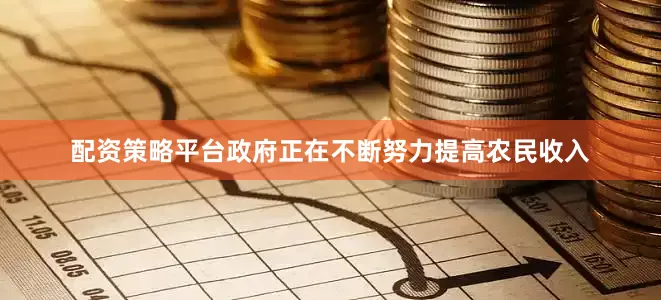 配资策略平台政府正在不断努力提高农民收入